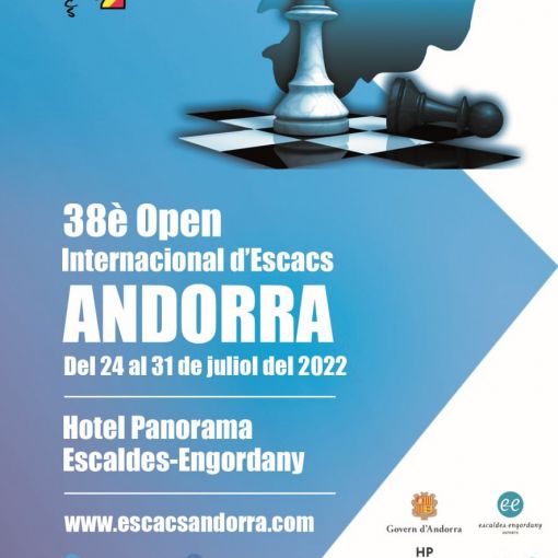 L'Open Internacional d'Andorra d'escacs es celebrarà la darrera setmana de juliol