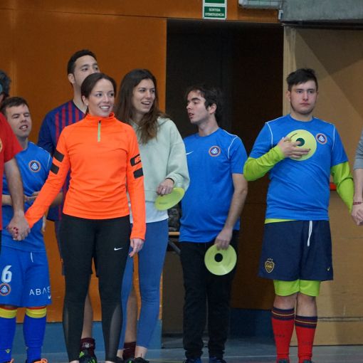 L'FC Andorra Genuine i Abast entrenen junts