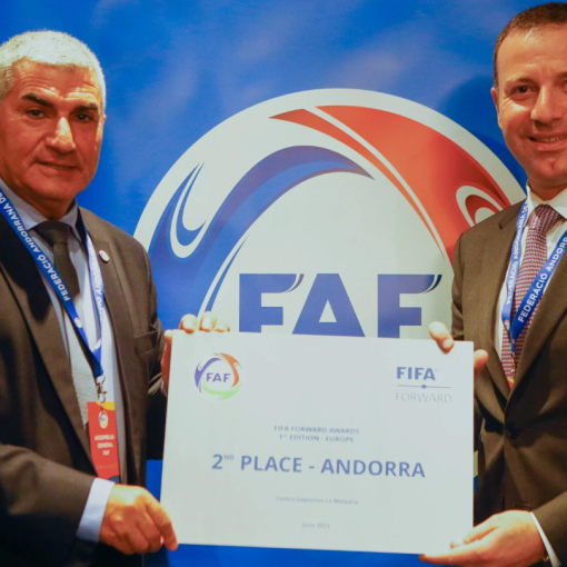 La FIFA premia les instal·lacions de la FAF